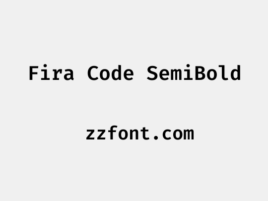 Fira Code SemiBold