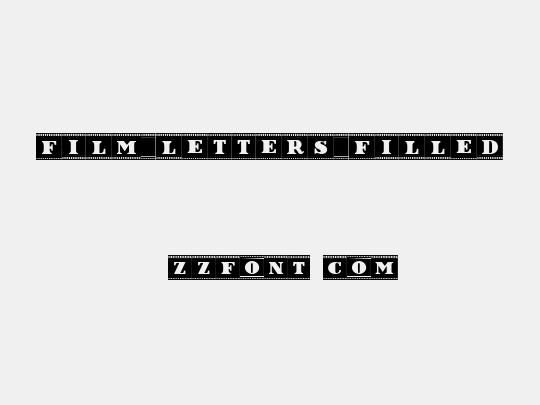 Film Letters Filled