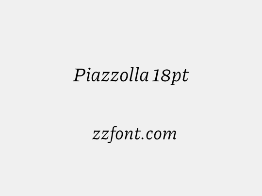 Piazzolla 18pt