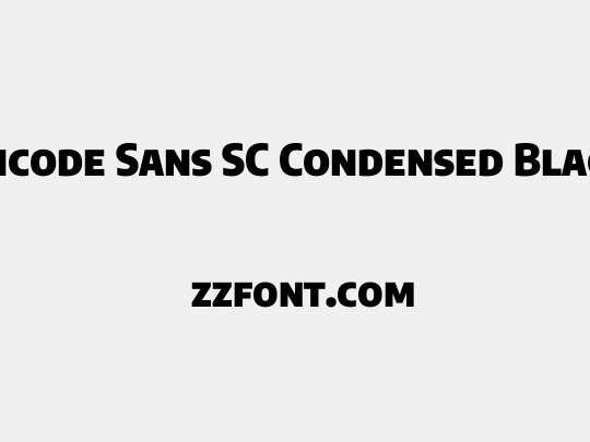 Encode Sans SC Condensed Black
