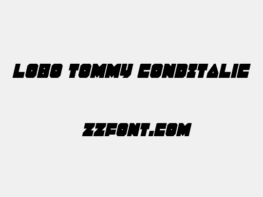 Lobo Tommy CondItalic