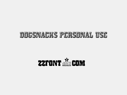 DOGSNACKS PERSONAL USE