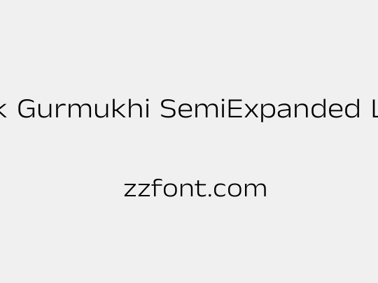 Anek Gurmukhi SemiExpanded Light