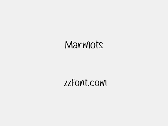 Marmots
