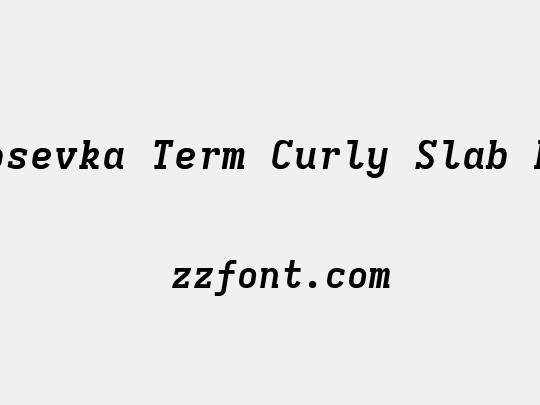 Iosevka Term Curly Slab Ex