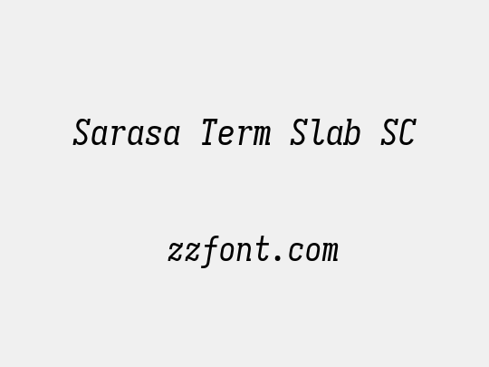 Sarasa Term Slab SC
