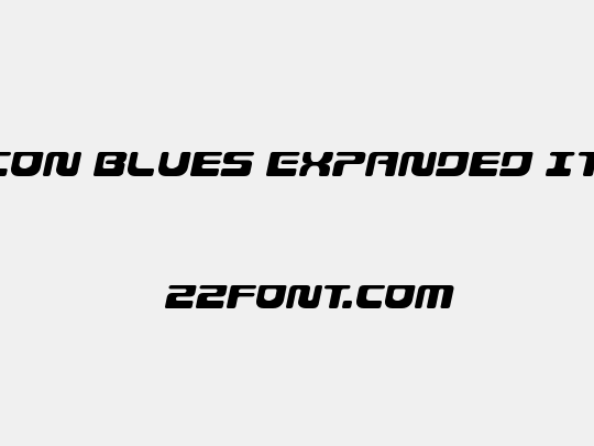 Deacon Blues Expanded Italic