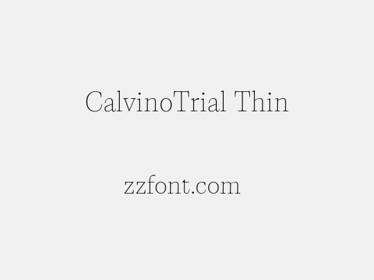 CalvinoTrial Thin