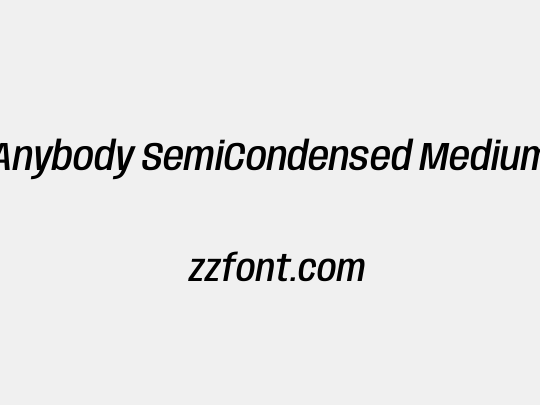 Anybody SemiCondensed Medium