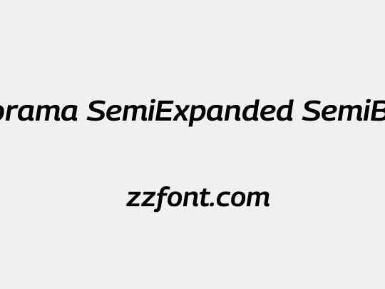 Georama SemiExpanded SemiBold
