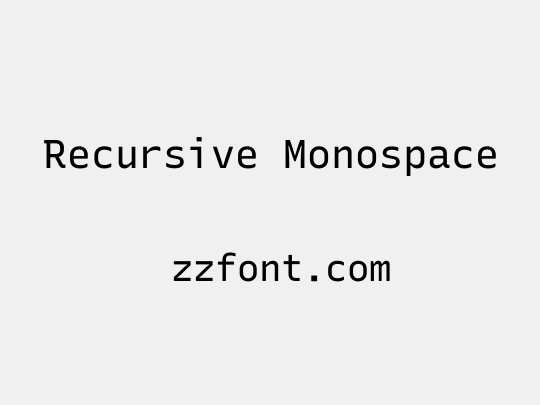 Recursive Monospace