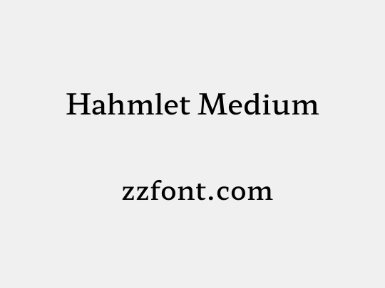 Hahmlet Medium