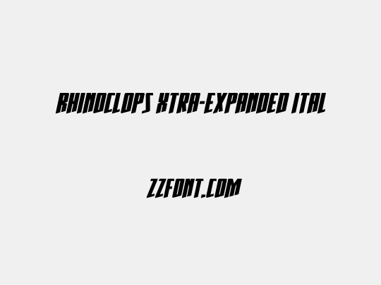 Rhinoclops Xtra-Expanded Ital