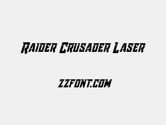 Raider Crusader Laser