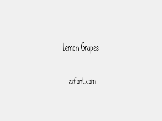 Lemon Grapes