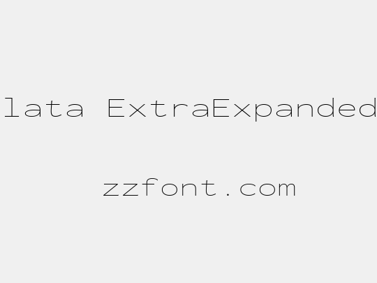 Inconsolata ExtraExpanded ExtraLight