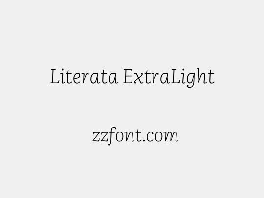 Literata ExtraLight
