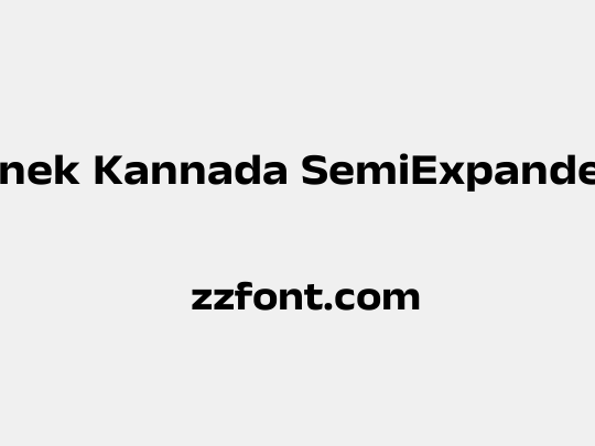 Anek Kannada SemiExpanded