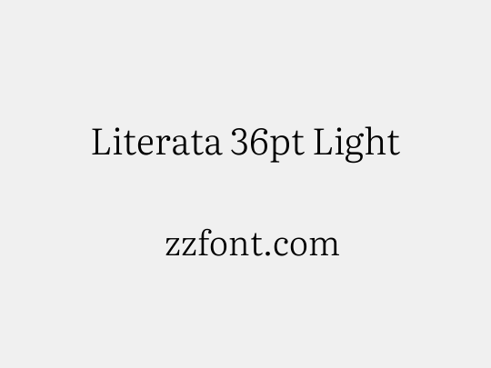 Literata 36pt Light