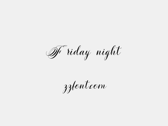 Friday night