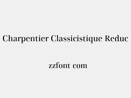 Charpentier Classicistique Reduced