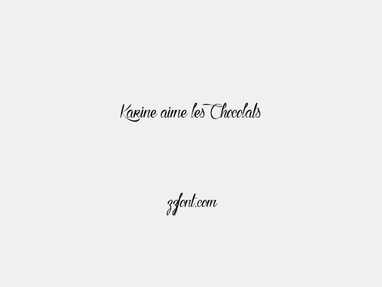 Karine aime les Chocolats