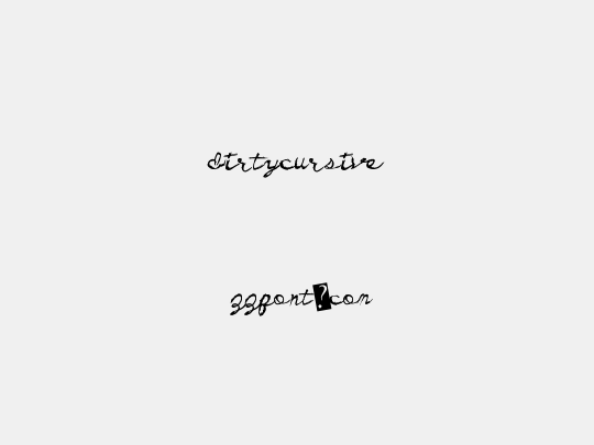 DirtyCursive