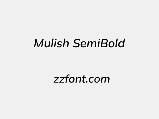 Mulish SemiBold
