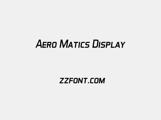 Aero Matics Display