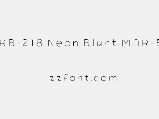ARB-218 Neon Blunt MAR-50