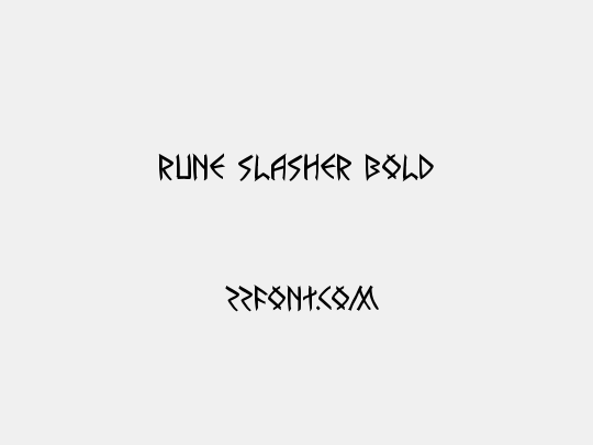 Rune Slasher Bold