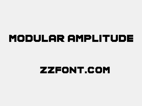 Modular Amplitude