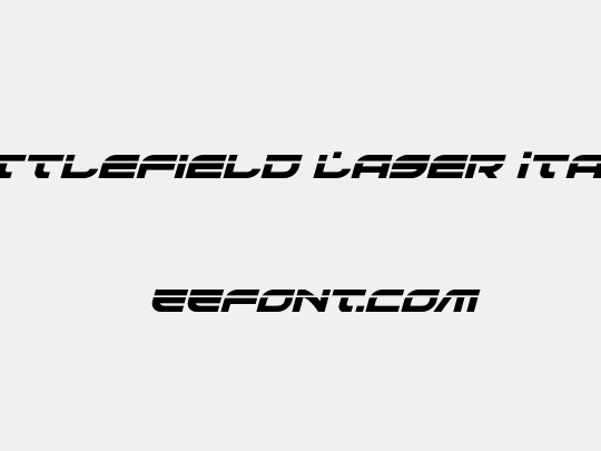 Battlefield Laser Italic