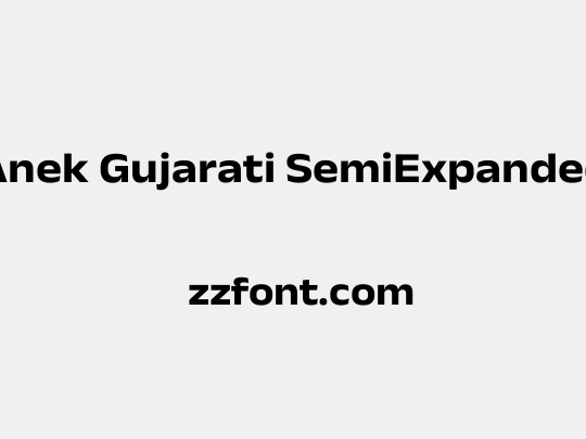 Anek Gujarati SemiExpanded