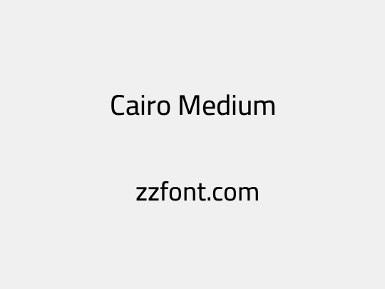 Cairo Medium