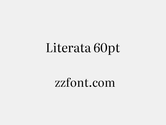 Literata 60pt