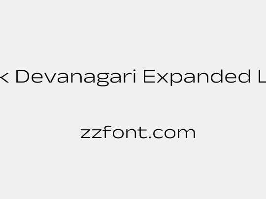 Anek Devanagari Expanded Light