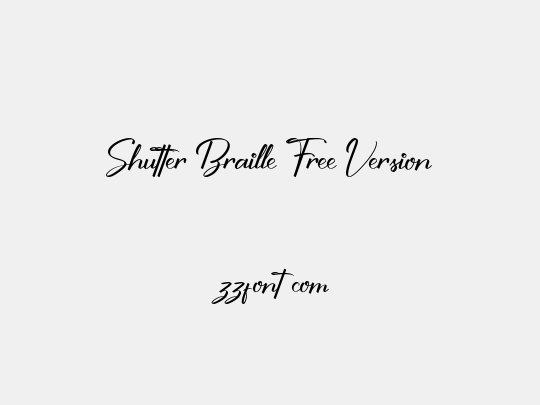 Shutter Braille Free Version