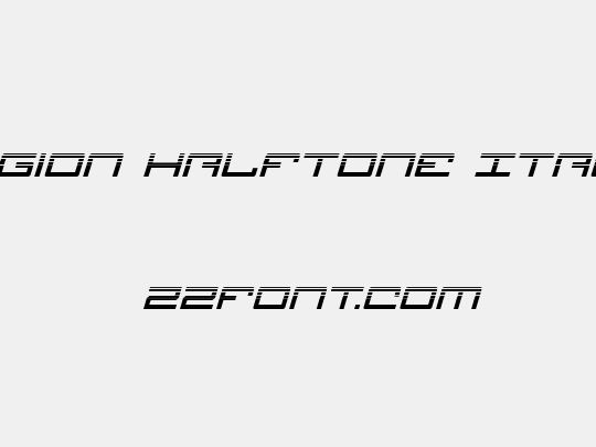 Legion Halftone Italic
