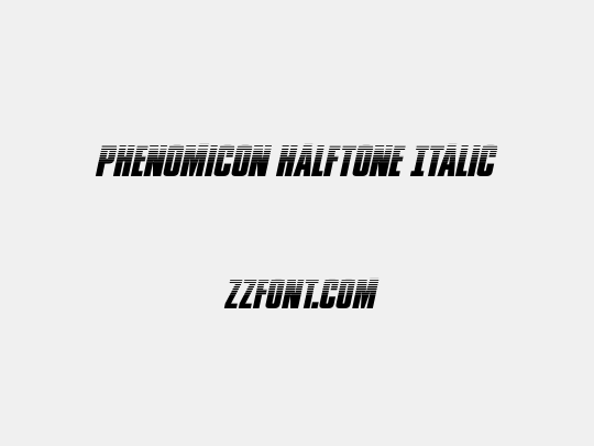 Phenomicon Halftone Italic