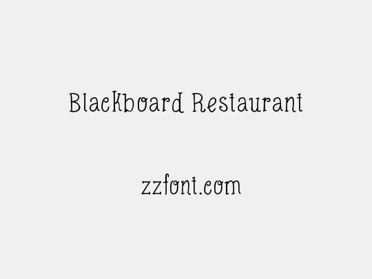 Blackboard Restaurant