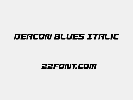 Deacon Blues Italic