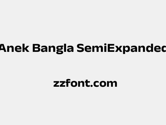 Anek Bangla SemiExpanded