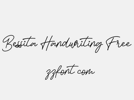 Bessita Handwriting Free