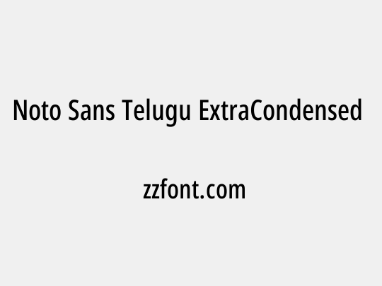 Noto Sans Telugu ExtraCondensed Medium