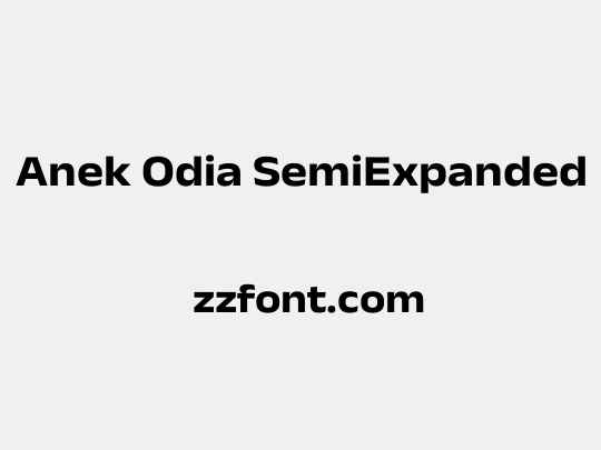 Anek Odia SemiExpanded