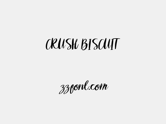 CRUSH BISCUIT
