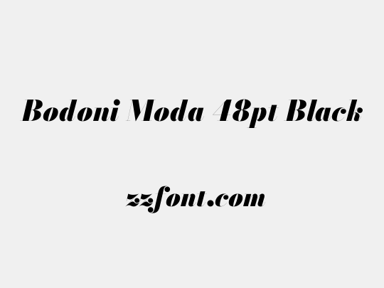 Bodoni Moda 48pt Black