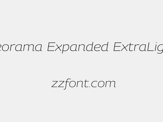 Georama Expanded ExtraLight