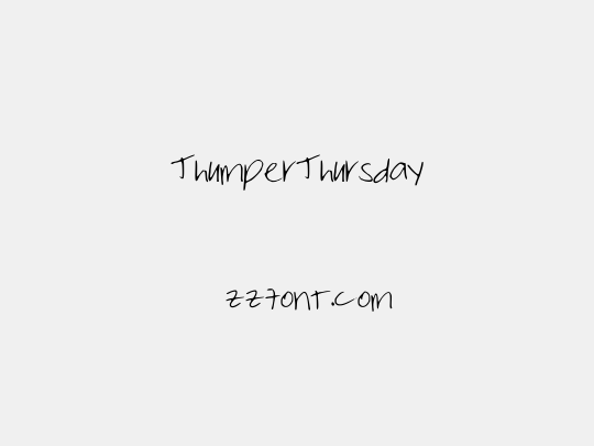 ThumperThursday